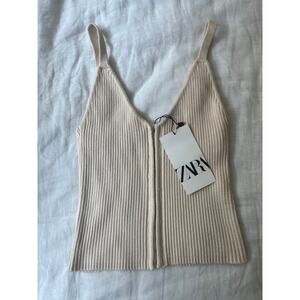 Zara Rib Knit Tank NWT